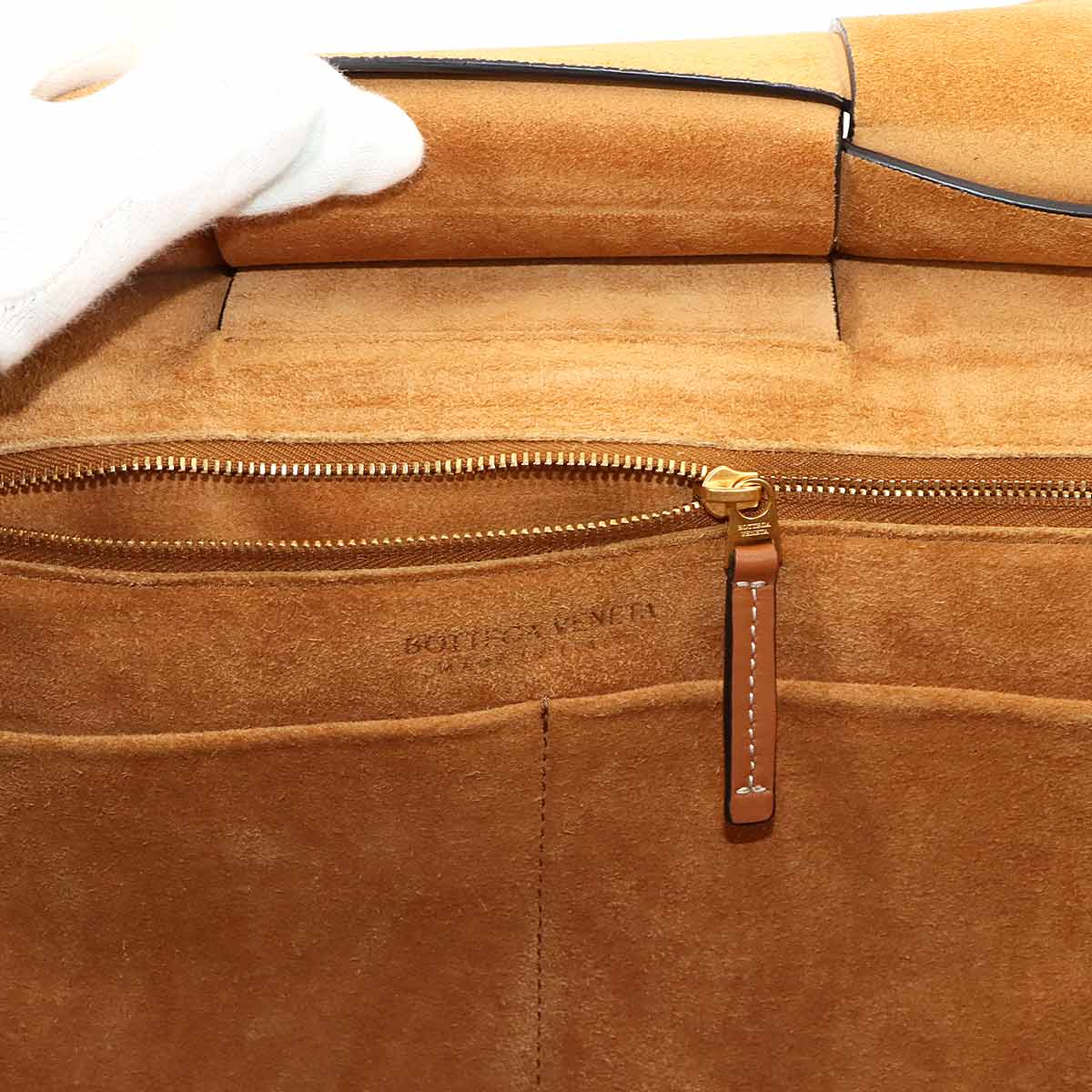 Maxi Intrecciato Arco Tote Bag Leather Brown 598244