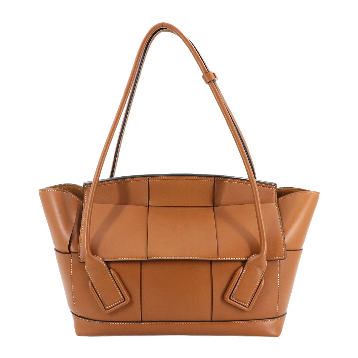 Maxi Intrecciato Arco Tote Bag Leather Brown 598244