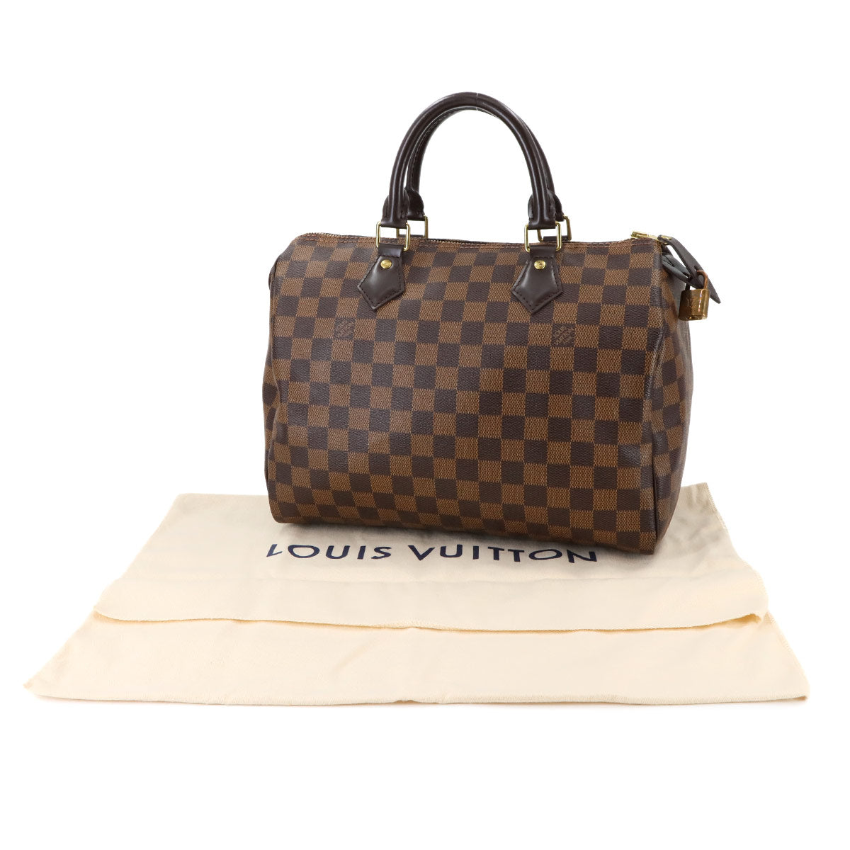Damier Speedy 30 Hand Bag Ebene N41364 Brown Purse