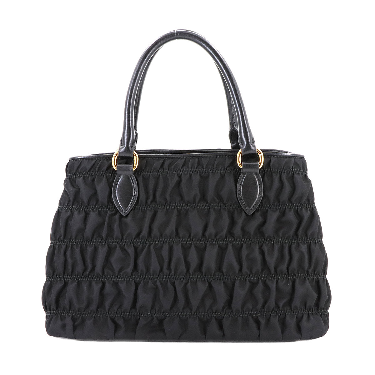 2way Hand Shoulder Bag Nylon Leather Nero Black 1BA173