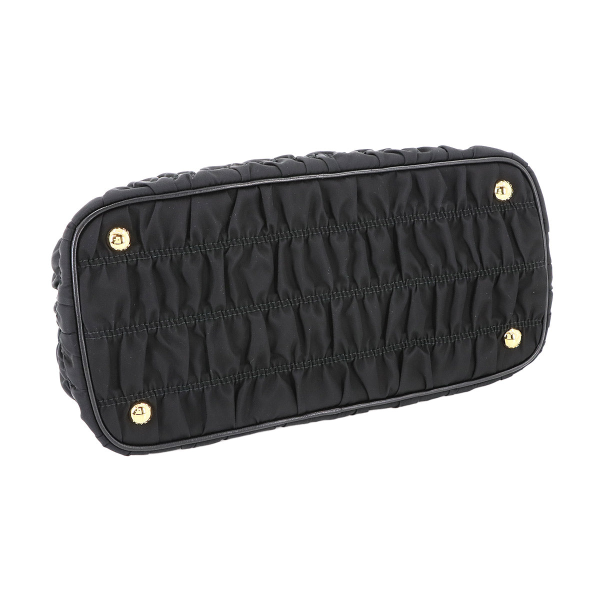 2way Hand Shoulder Bag Nylon Leather Nero Black 1BA173