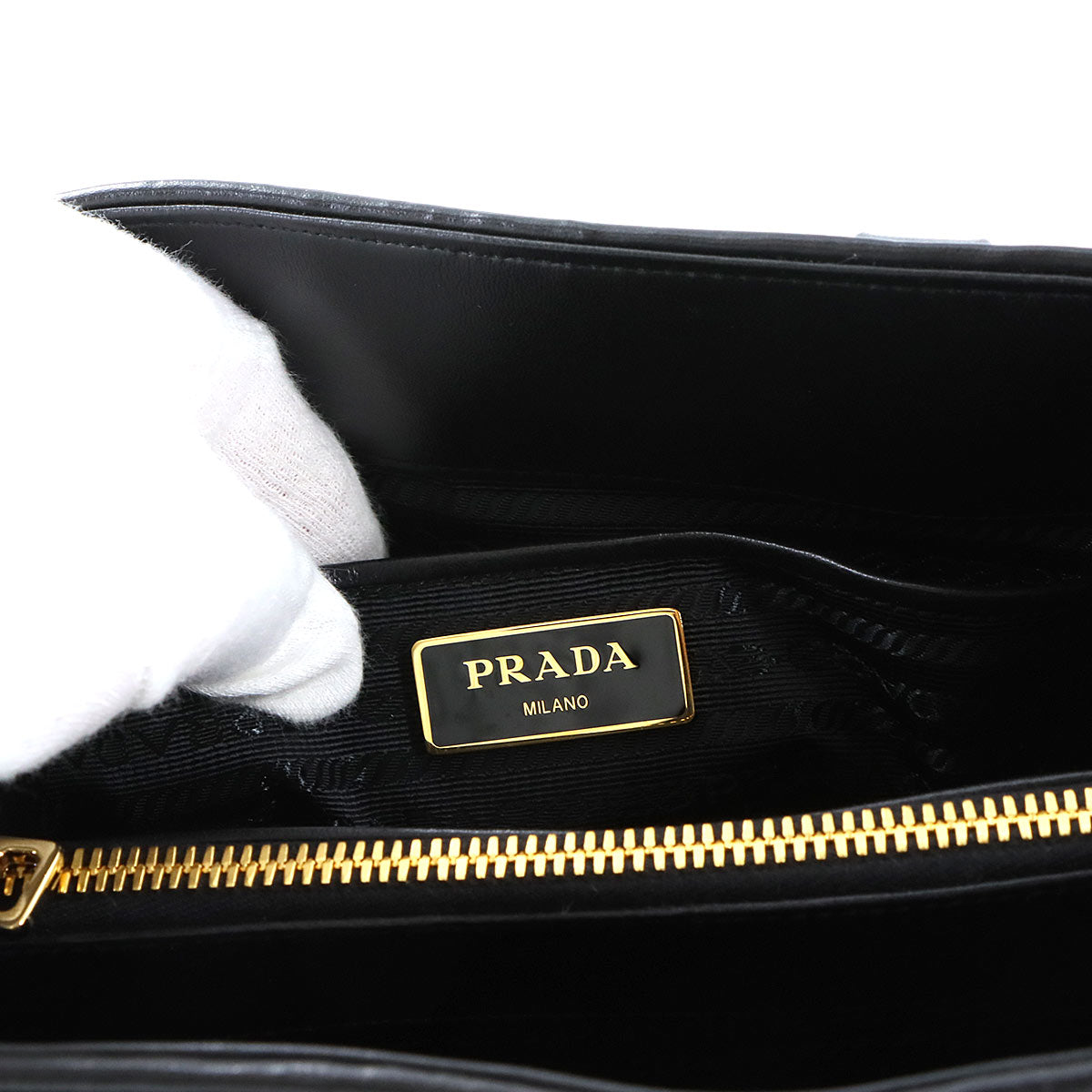 2way Hand Shoulder Bag Nylon Leather Nero Black 1BA173