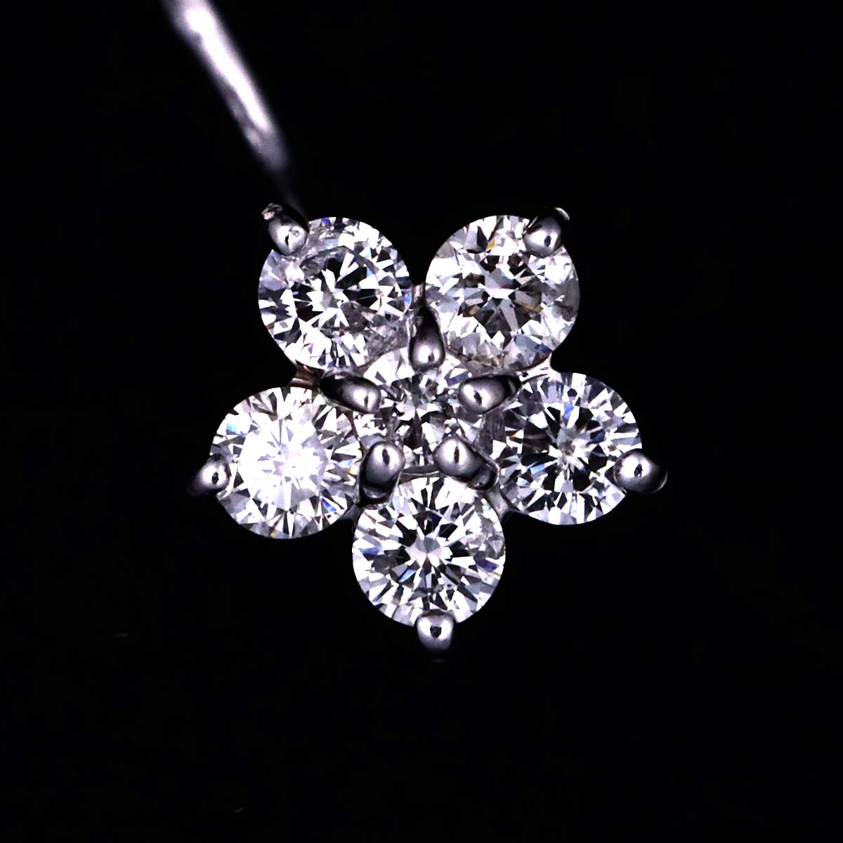 Diamond 0.17ct/0.16ct Earrings Pierced 18K WG 750