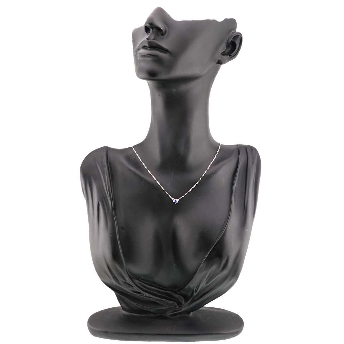 By The Yard Sapphire Diamond Necklace Platinum