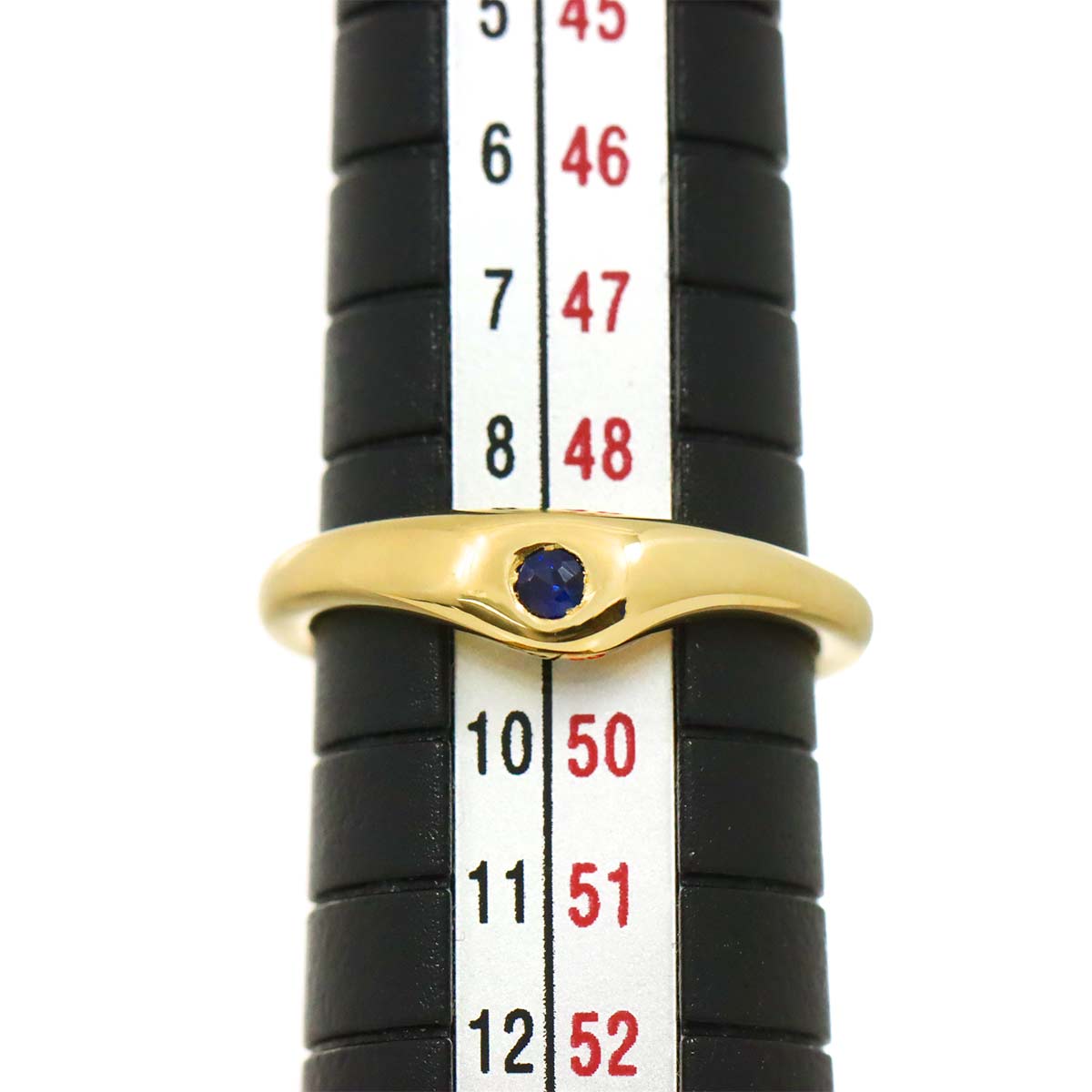 Sapphire Ring 18K Yellow Gold 750 Size4.75-5(US)