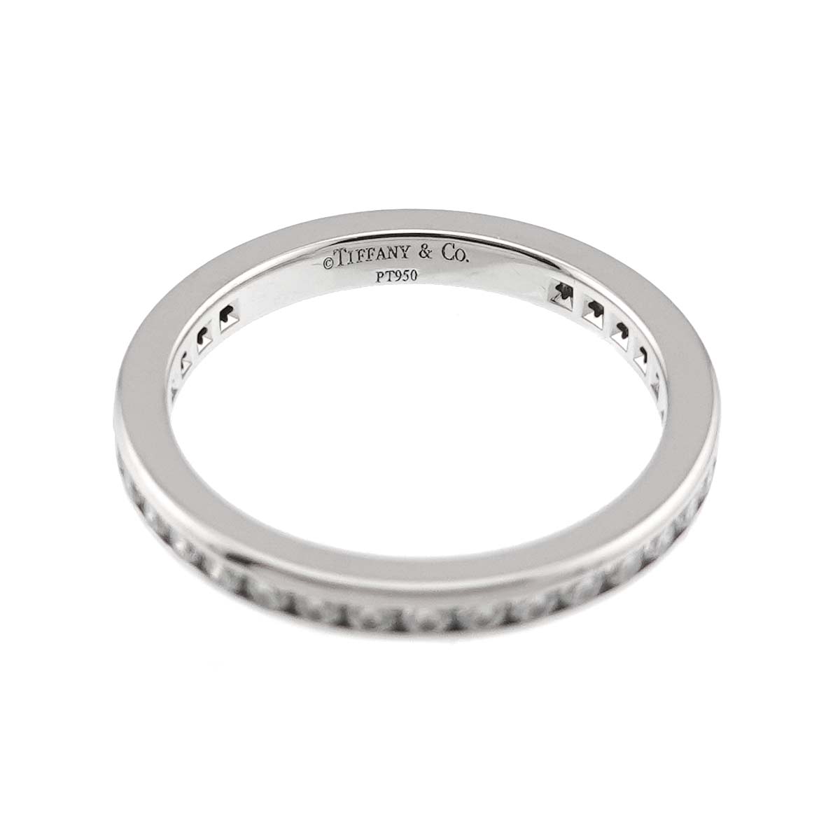 Full Diamond Ring Platinum Size3.75-4(US)