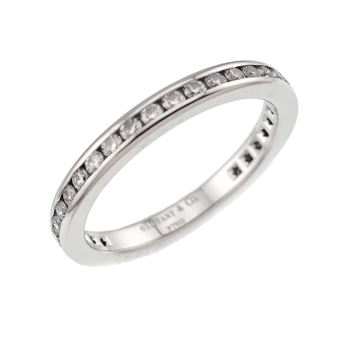 Full Diamond Ring Platinum Size3.75-4(US)