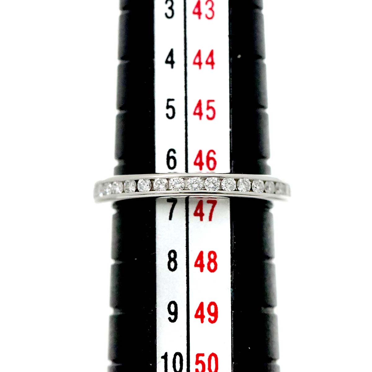 Full Diamond Ring Platinum Size3.75-4(US)