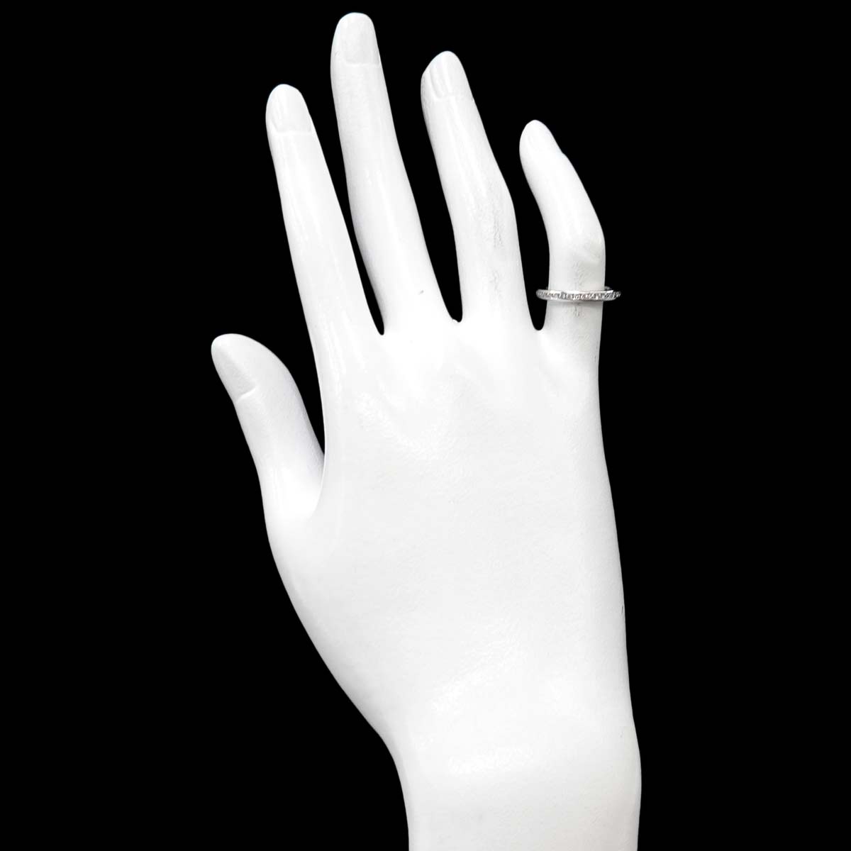 Full Diamond Ring Platinum Size3.75-4(US)