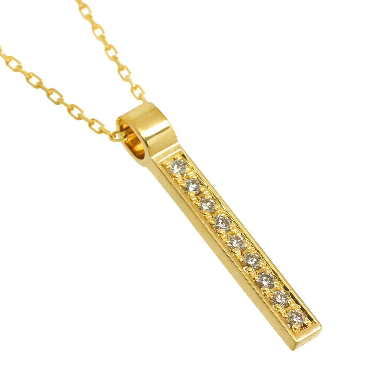 SYMPATHY OF SOUL Diamond 0.30ct Necklace 18K YG 750