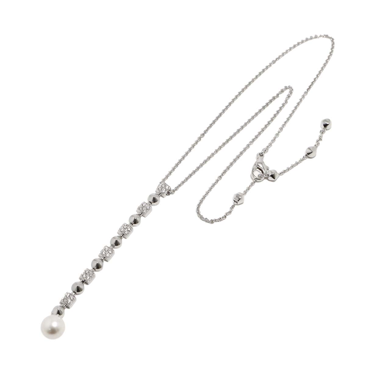 Diamond Necklace 18K White Gold 750