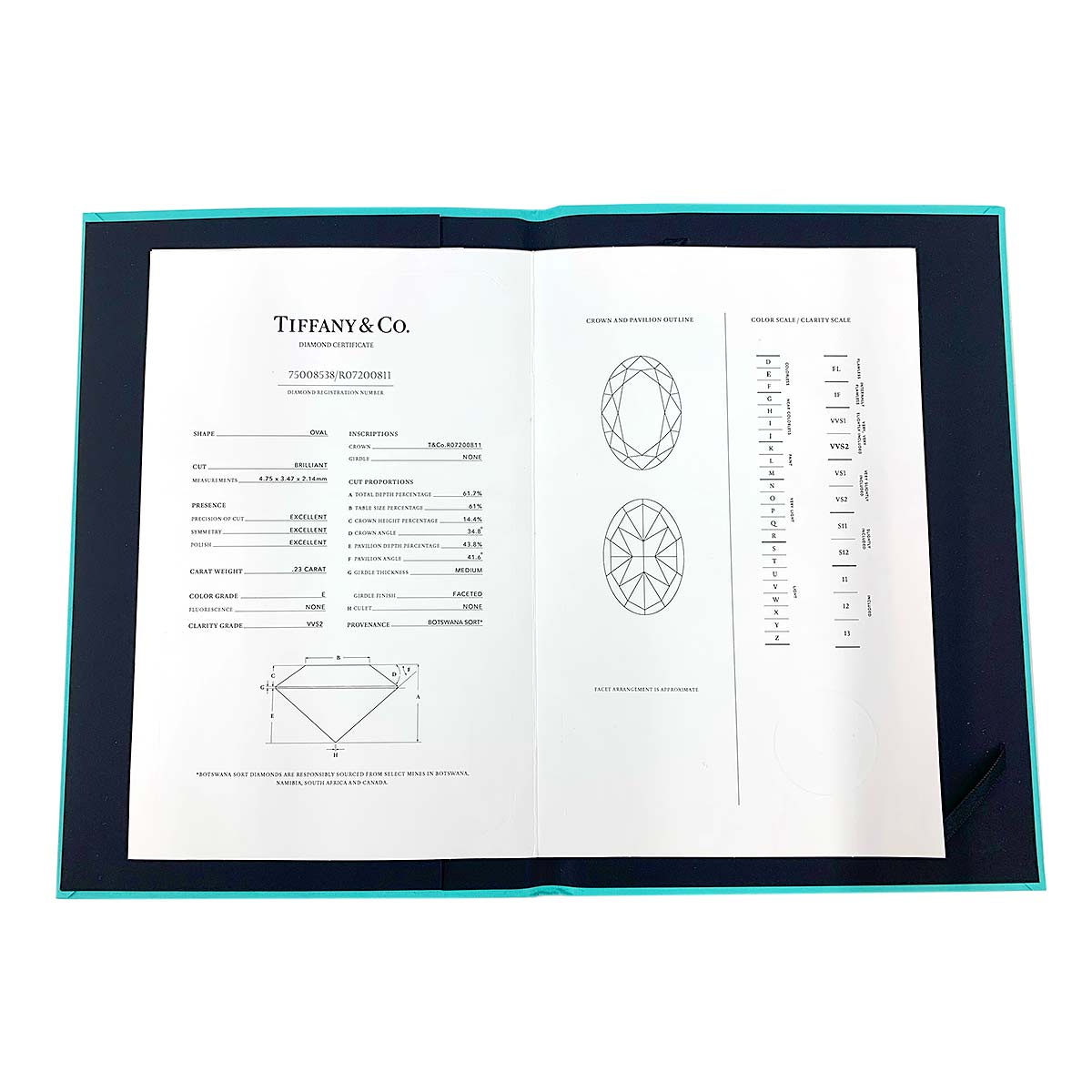 Diamond 0.23ct E/VVS2 Ring Platinum Size4.5(US)