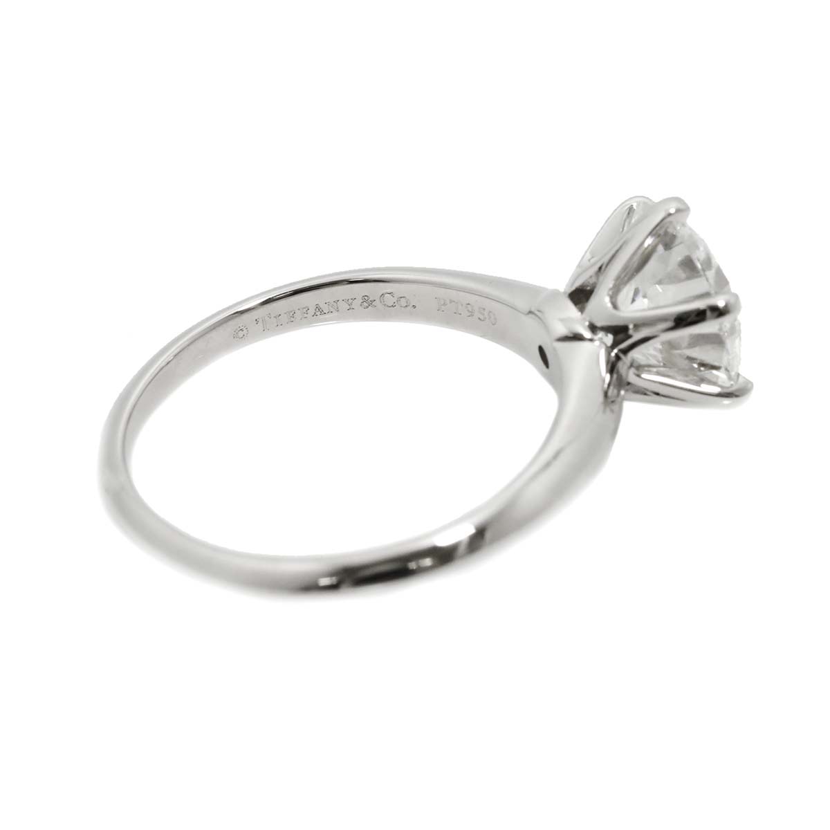 Diamond 2.26ct F/VVS2/EX Ring Pt Platinum Size6(US)