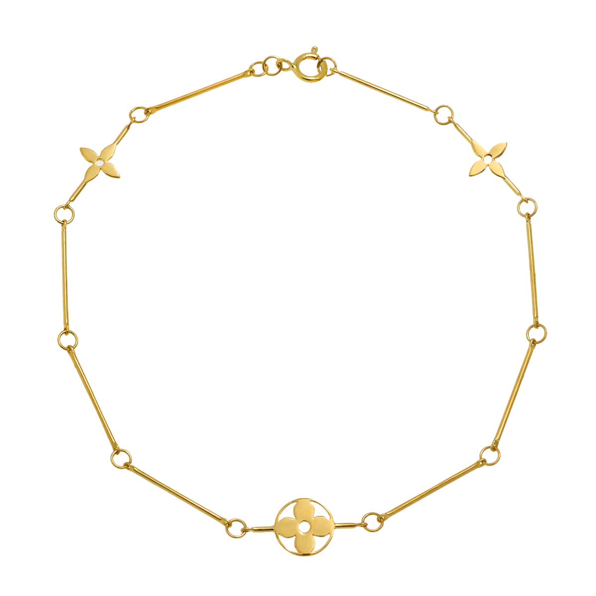 Cheville Anklet Bracelet 18K Yellow Gold 750