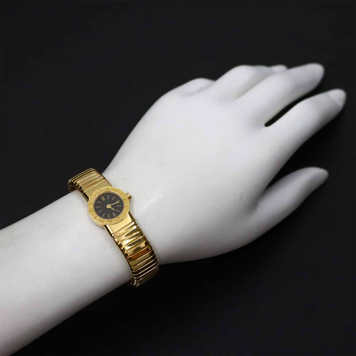 BVLGARIBVLGARI Tubogas Two Tones BB192TG 750 YG Black Dial