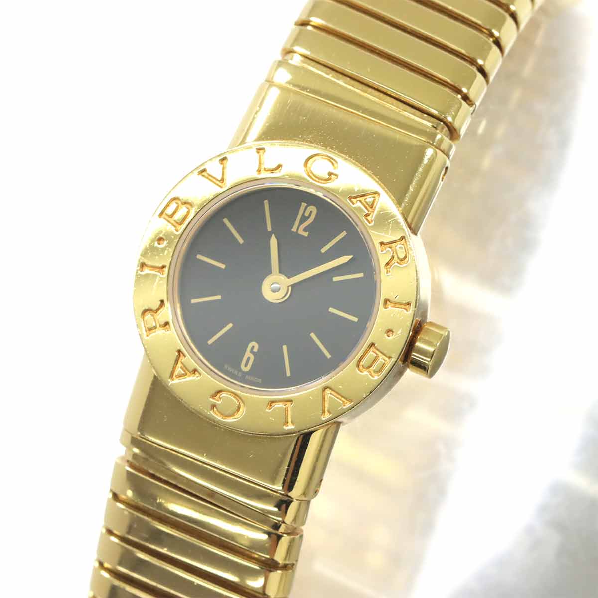 BVLGARIBVLGARI Tubogas Two Tones BB192TG 750 YG Black Dial