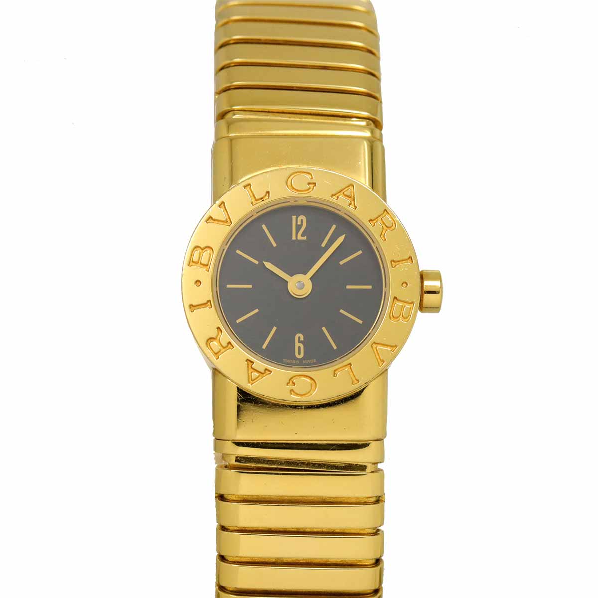 BVLGARIBVLGARI Tubogas Two Tones BB192TG 750 YG Black Dial