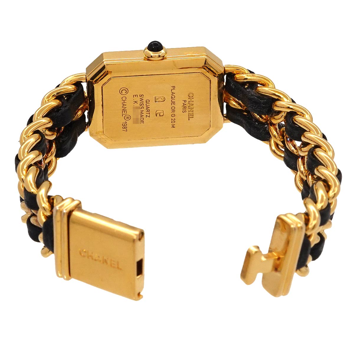 Premiere Size S H0001 Vintage Quartz Black Dial Ladies Watch