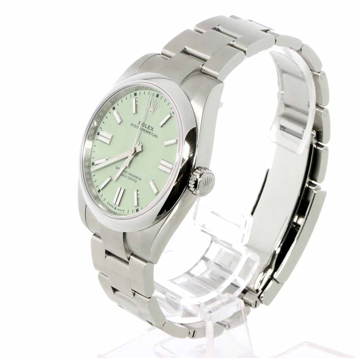 Oyster Perpetual 134300 Serial Random Automatic Pistachio Dial