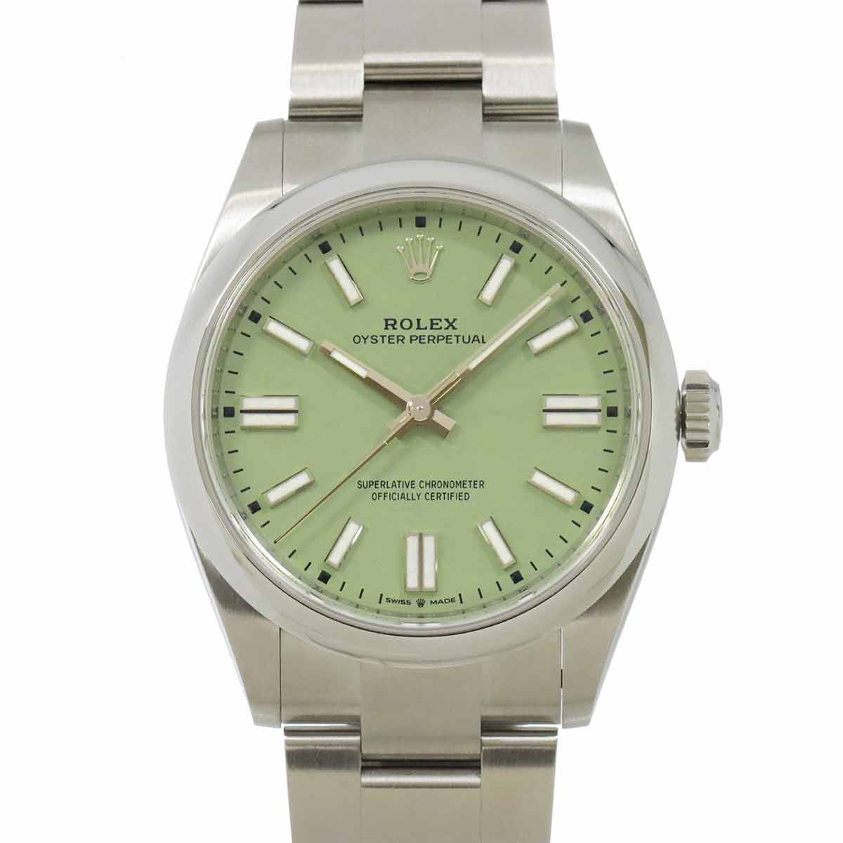 Oyster Perpetual 134300 Serial Random Automatic Pistachio Dial