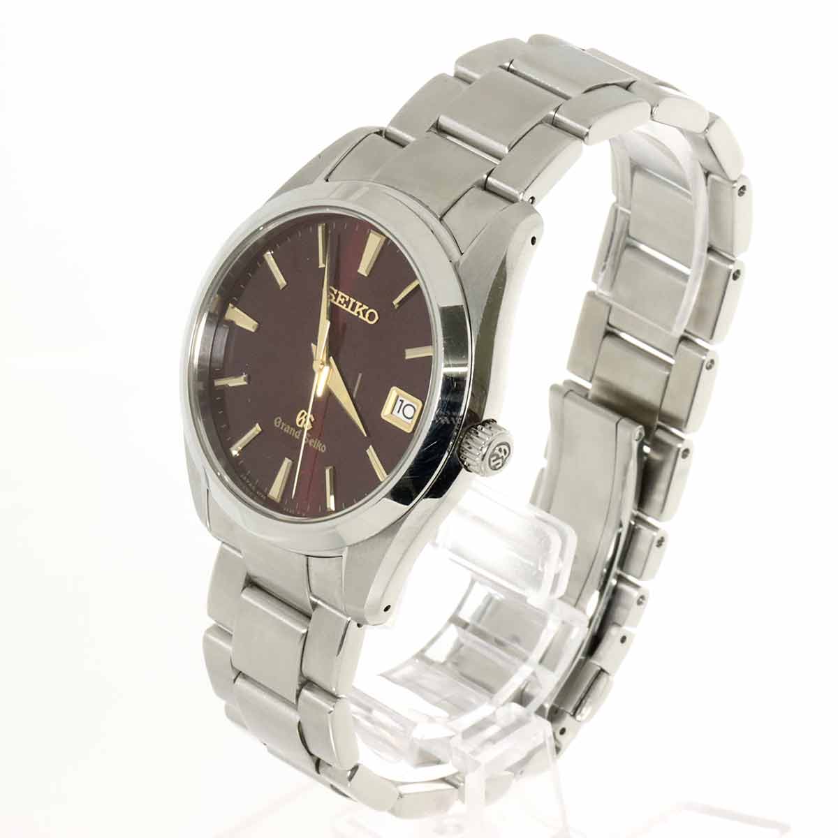 GRAND SEIKO SBGV027 9F82 0AG0 Date Quartz Red Dial Mens Watch