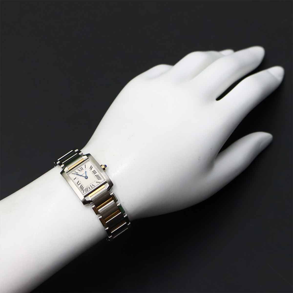 Tank Francaise SM W51007Q4 YG Quartz Cream Dial Ladies