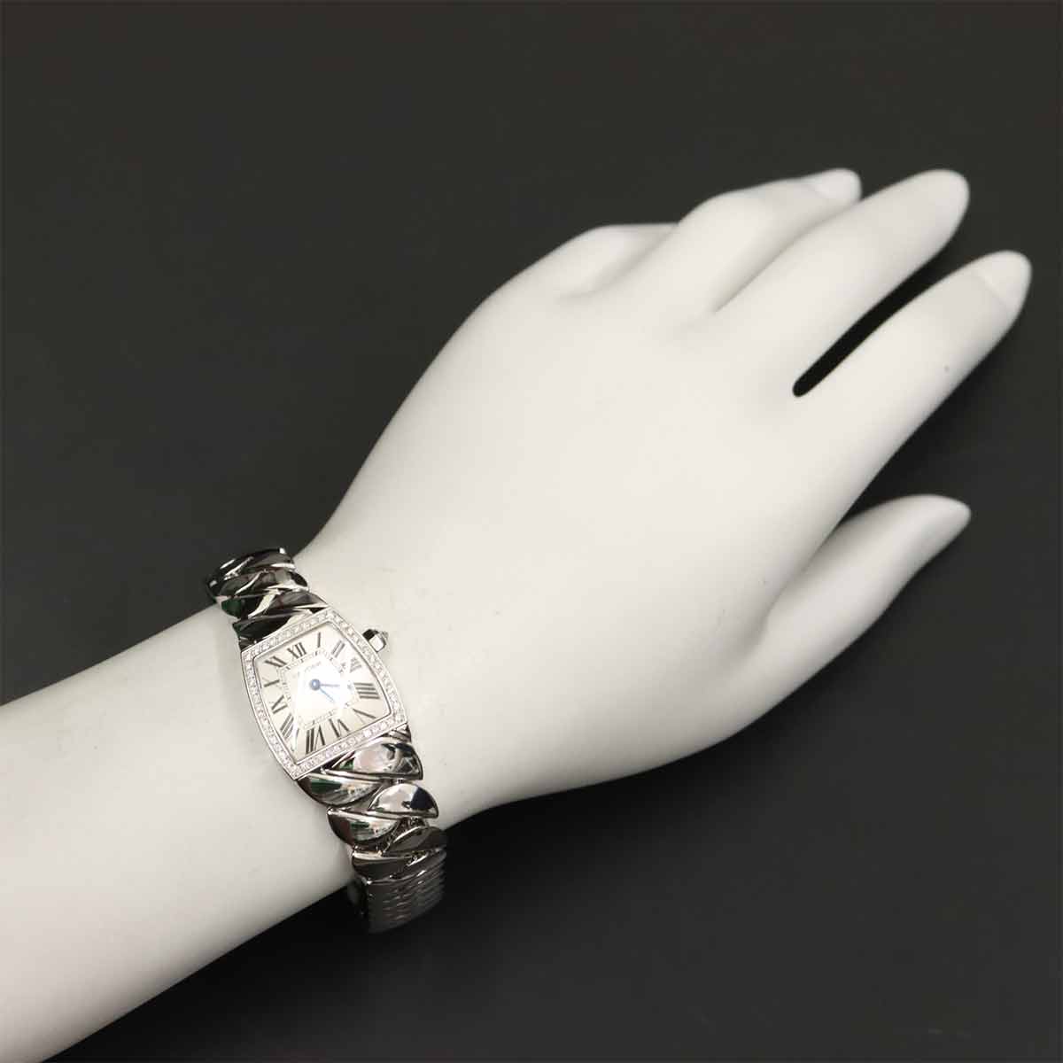 La Dona SM WE60039G K18WG Diamond Quartz Silver Dila Ladies