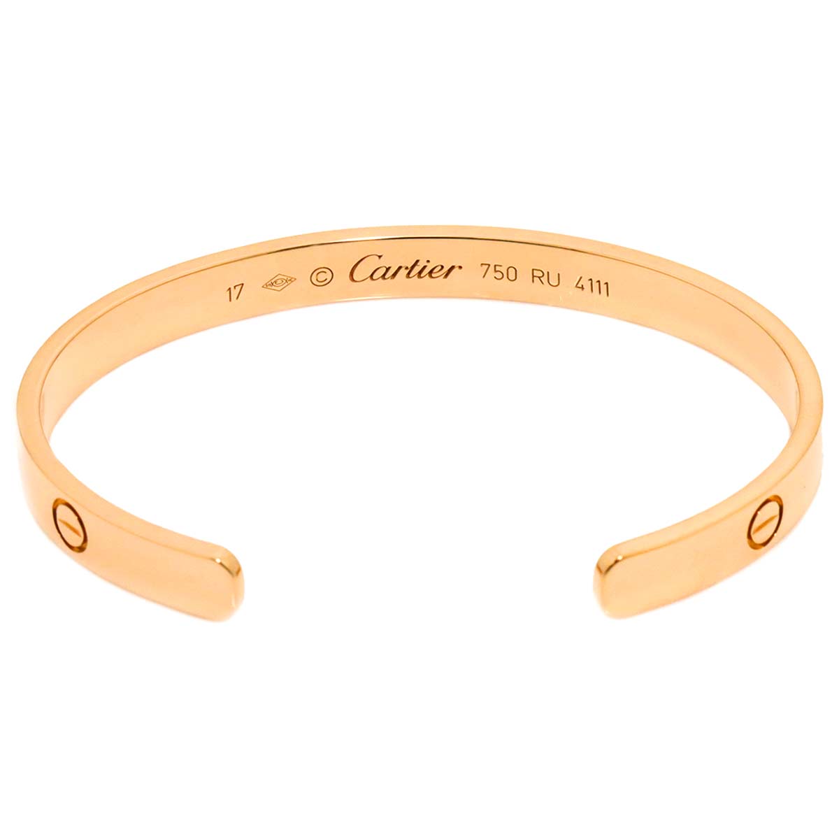 Love Bracelet Open 18K Pink Gold 750 Size17