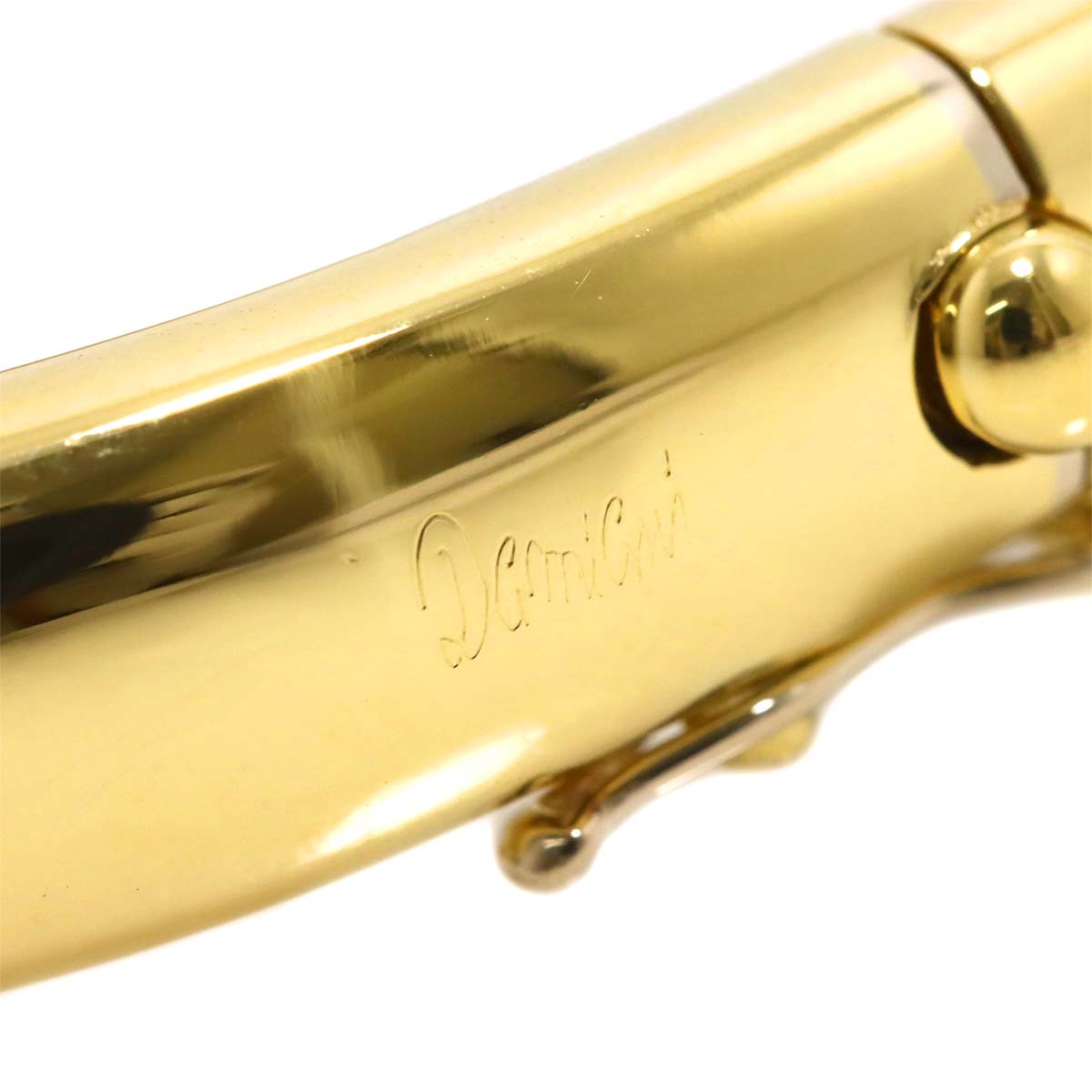 Sapphire Diamond 0.82ct Bangle Bracelet 18K YG 750