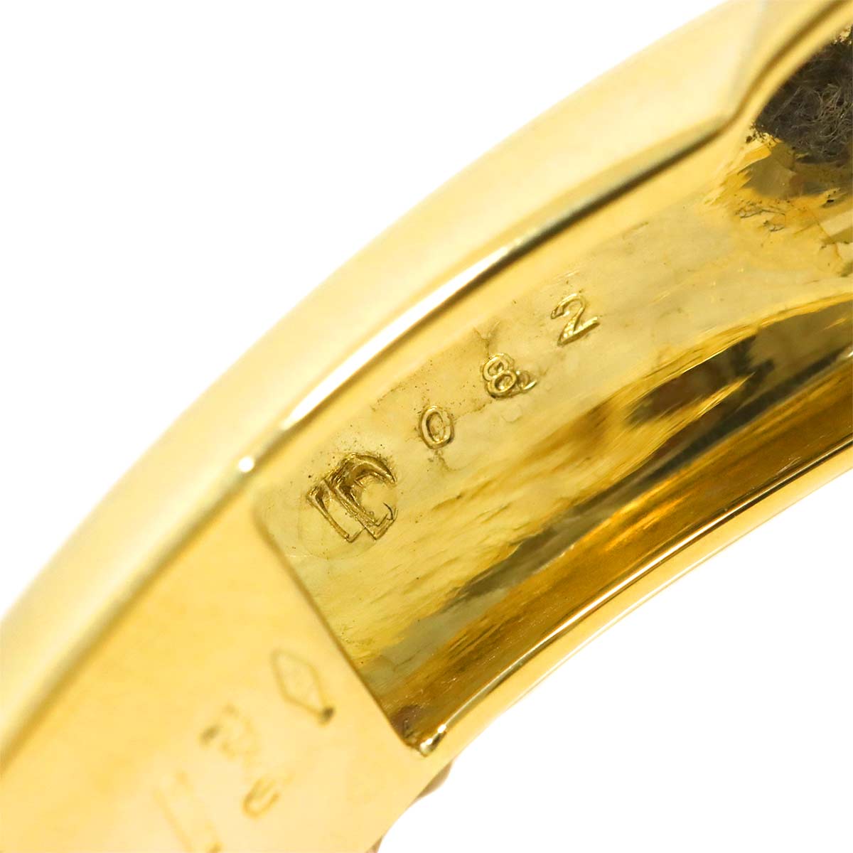 Sapphire Diamond 0.82ct Bangle Bracelet 18K YG 750