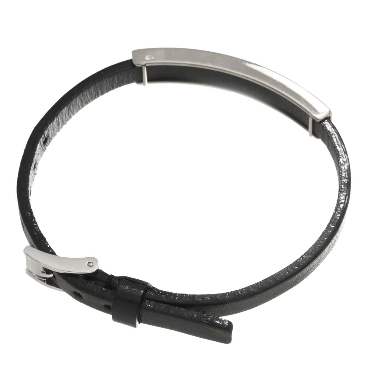 Love Leather Bracelet 18K White Gold 750