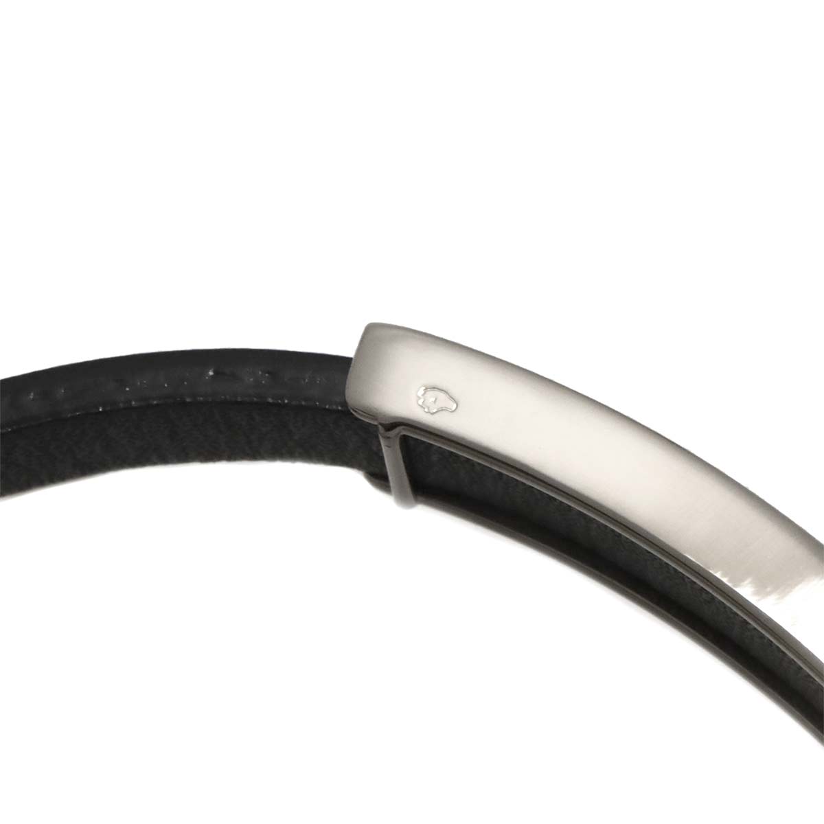 Love Leather Bracelet 18K White Gold 750