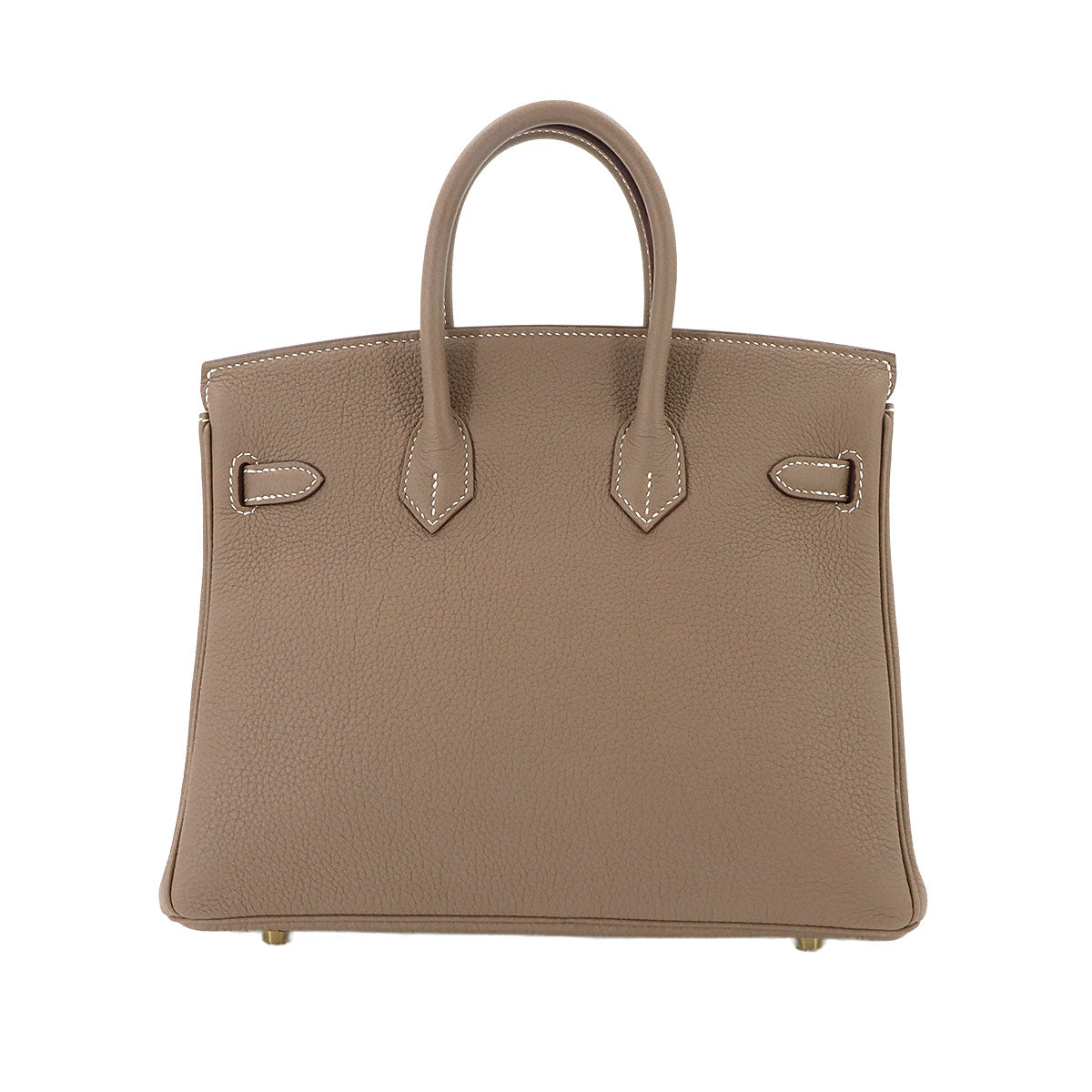 Birkin 25 Togo Leather Etoupe Hand Bag Purse