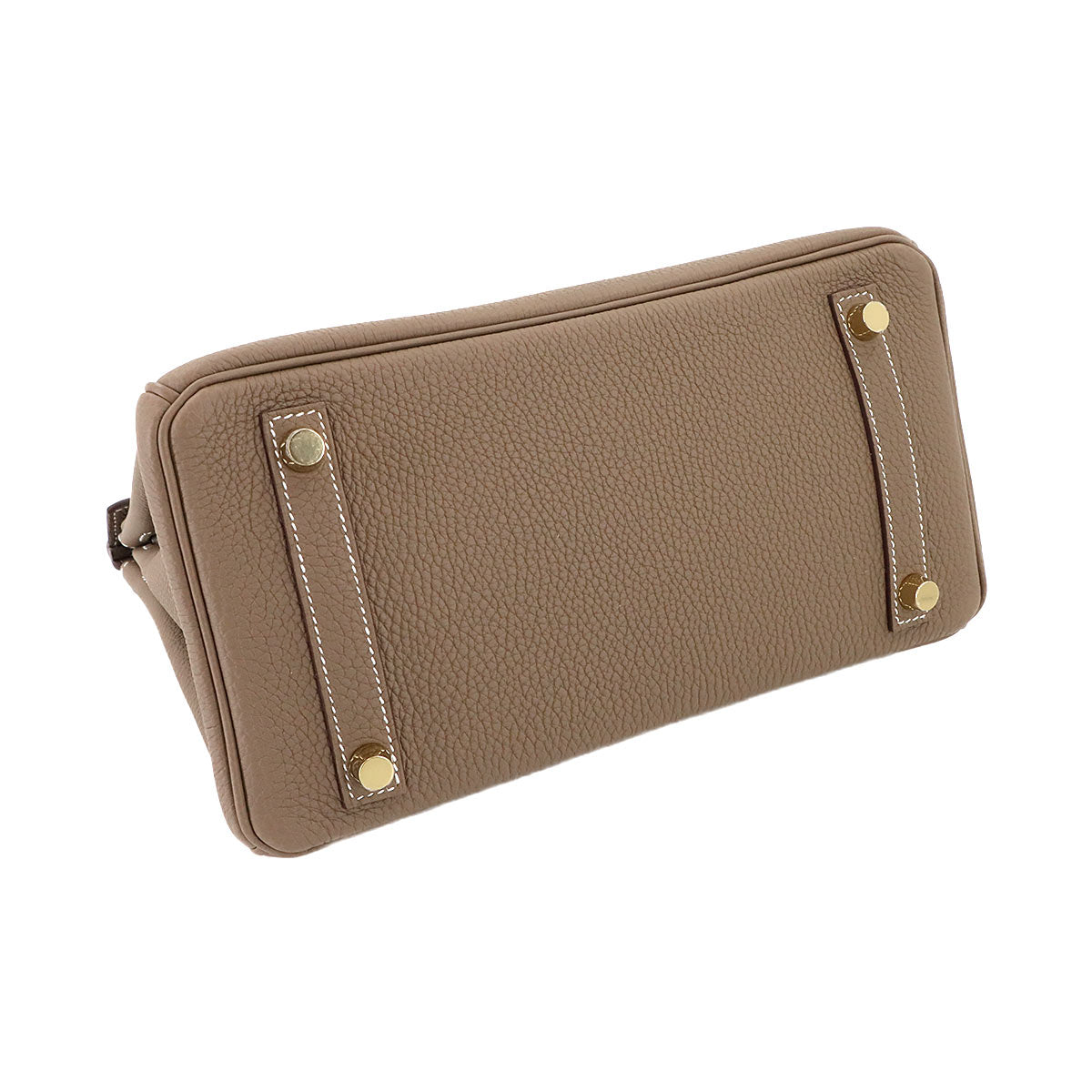 Birkin 25 Togo Leather Etoupe Hand Bag Purse