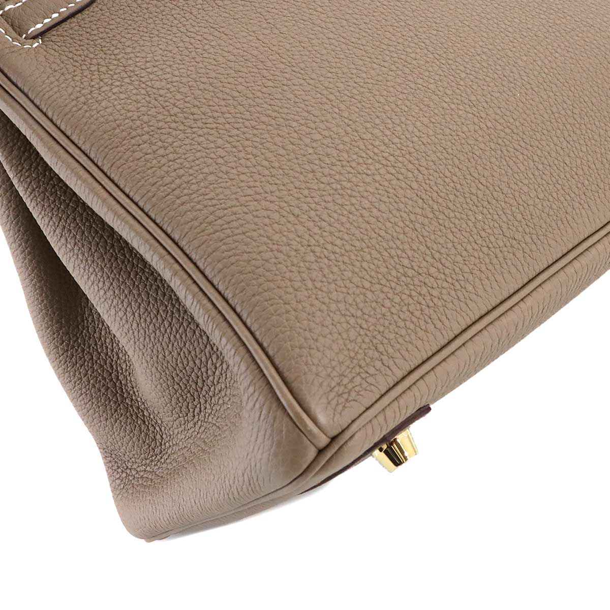 Birkin 25 Togo Leather Etoupe Hand Bag Purse