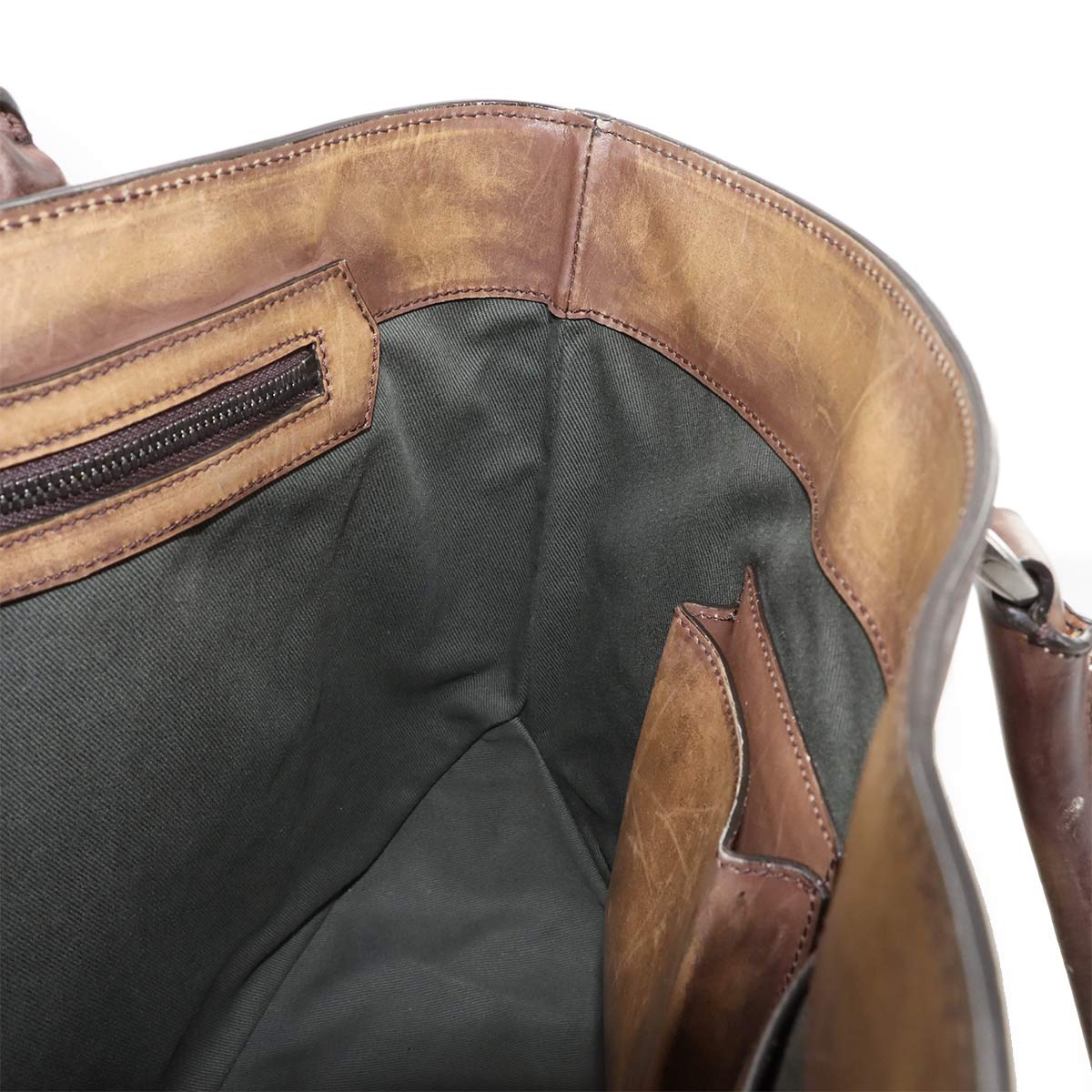 Berluti Calligraphy Toujours Tote Bag Venezia Leather Navy Purse