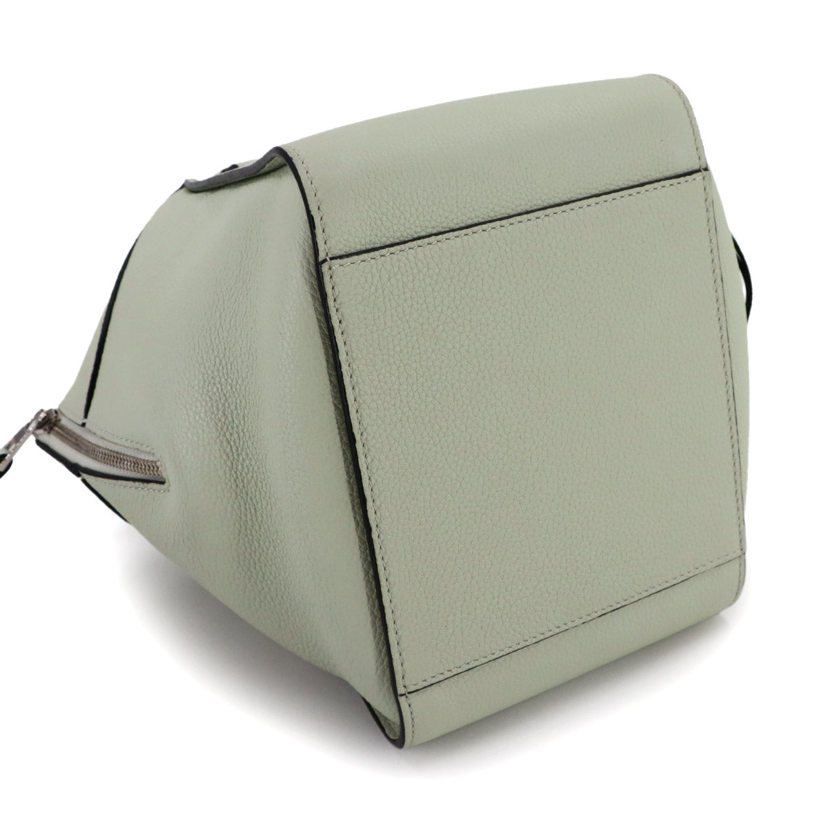 Compact Hammock 2way Hand Shoulder Bag Leather Mint Green