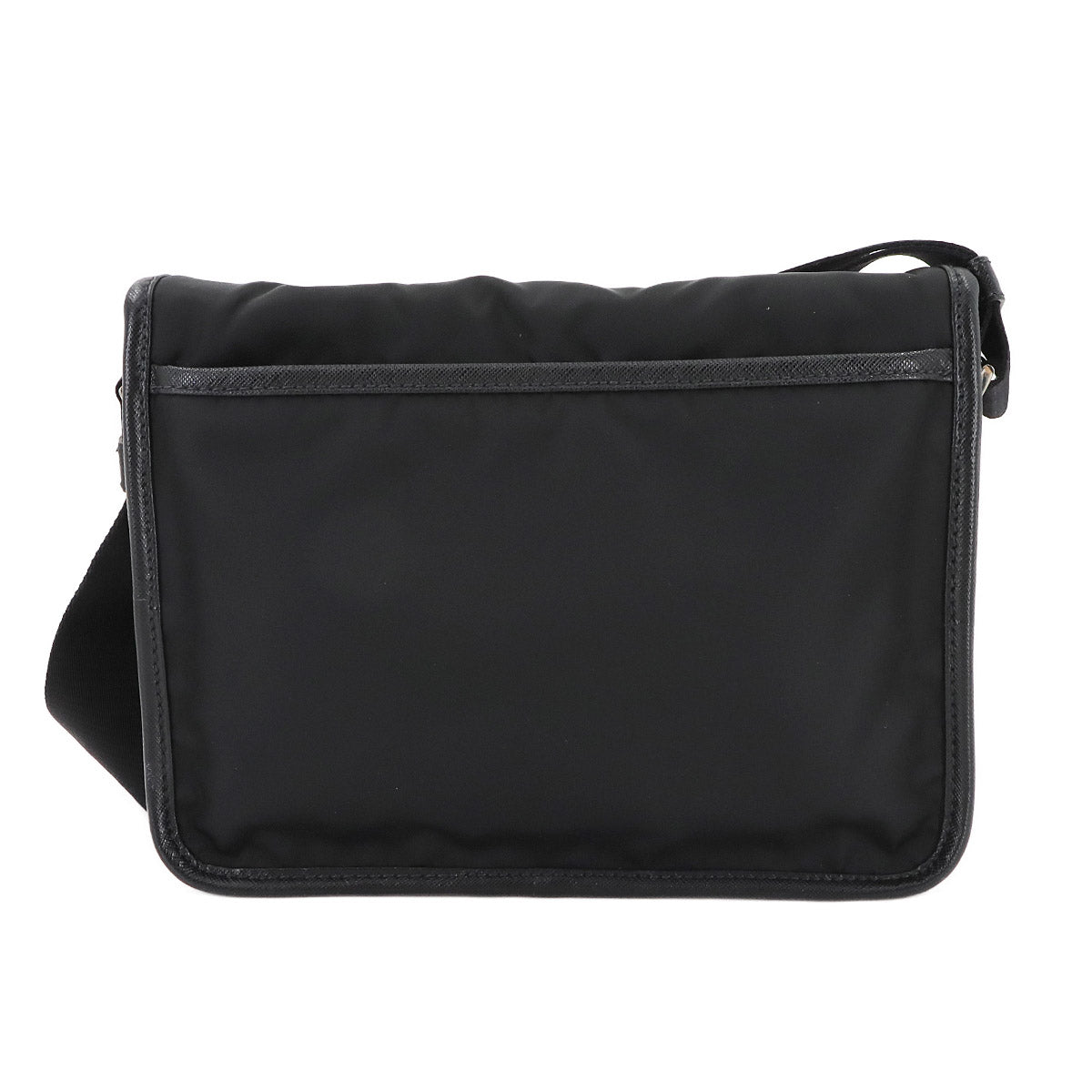 Shoulder Bag Nylon Saffiano Leather Black Gray Brown 2VD769 Purse