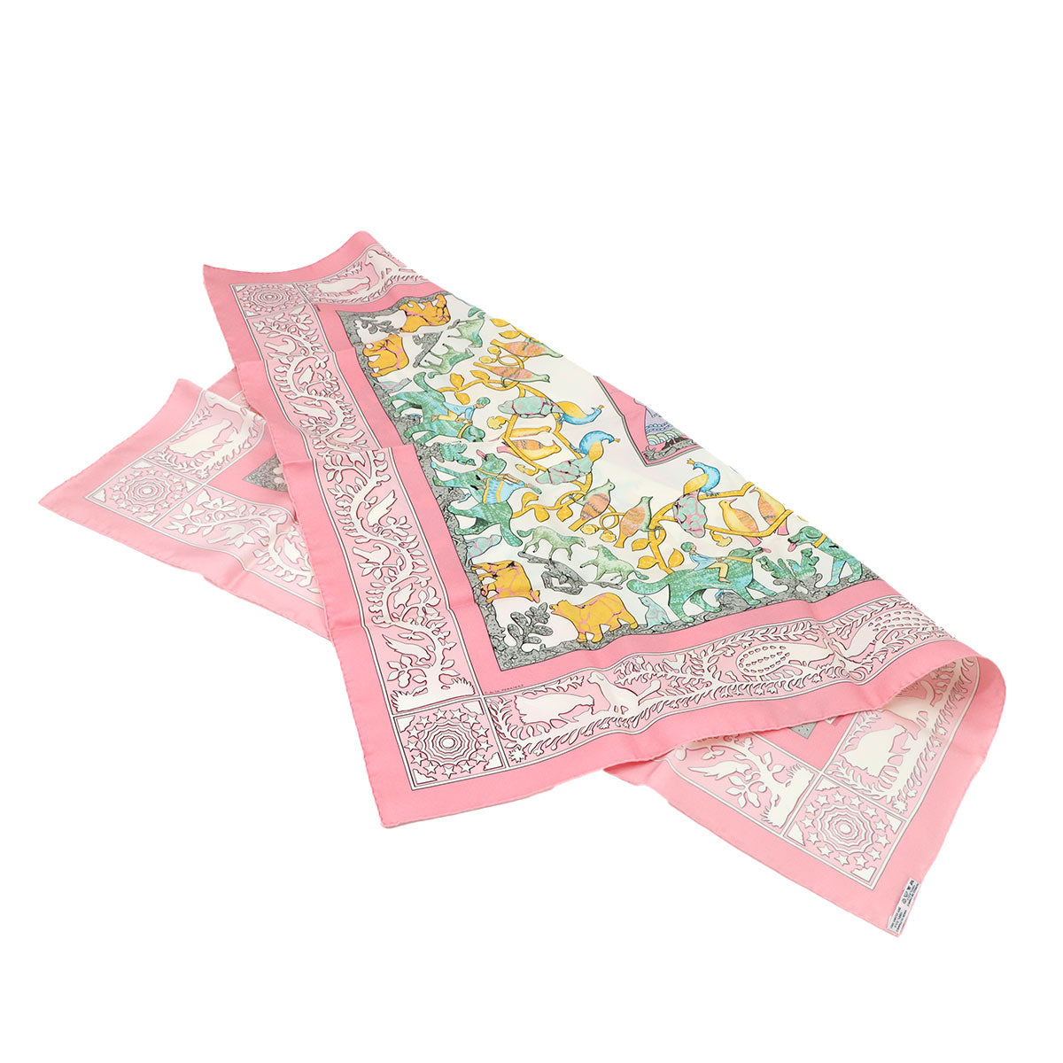 Carre 90 Scarf Early America Silk Pink