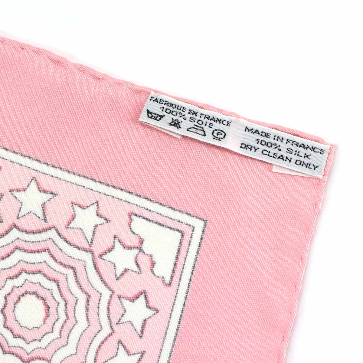 Carre 90 Scarf Early America Silk Pink