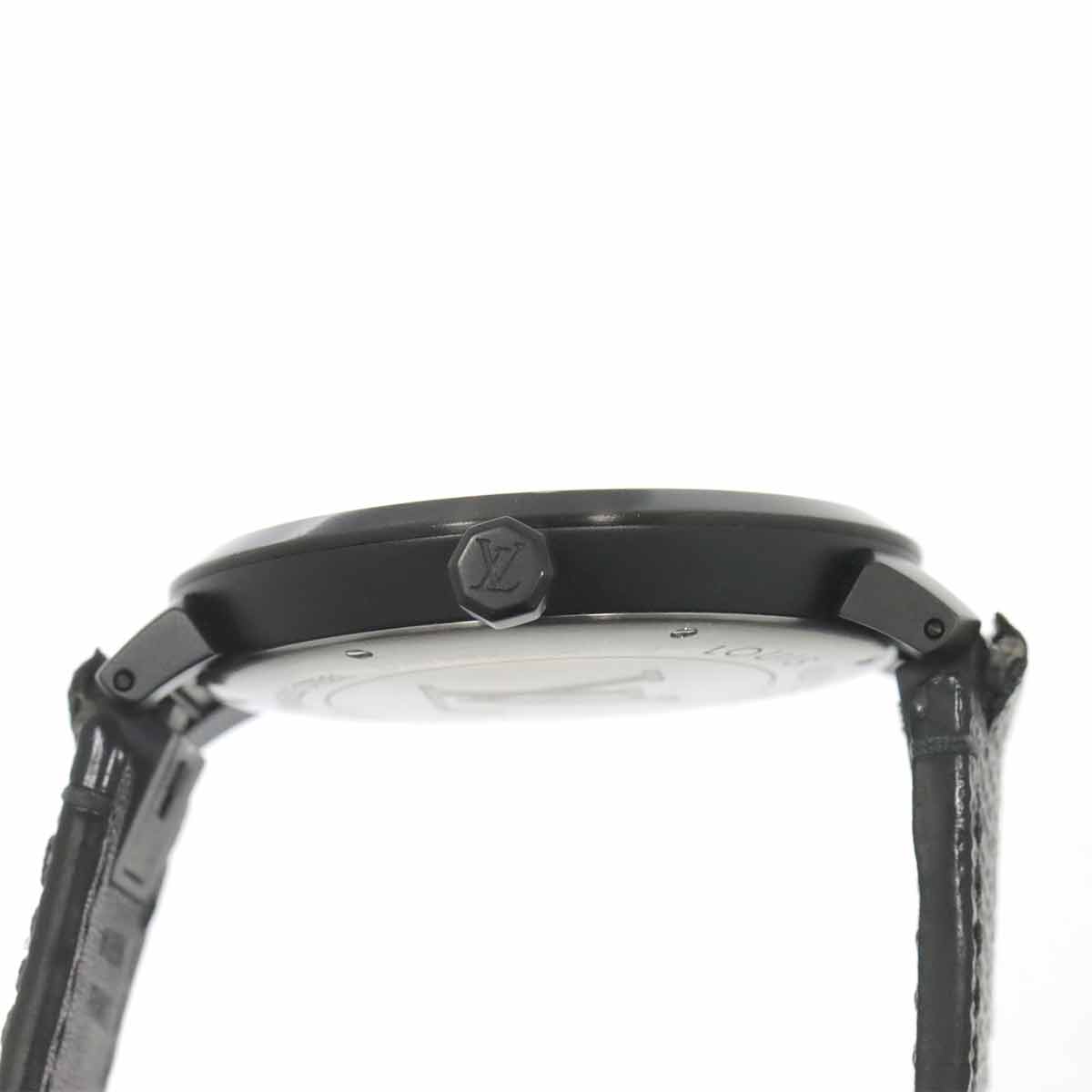 Tambour Slim Rainbow Q113Z Quartz Black Dial Mens