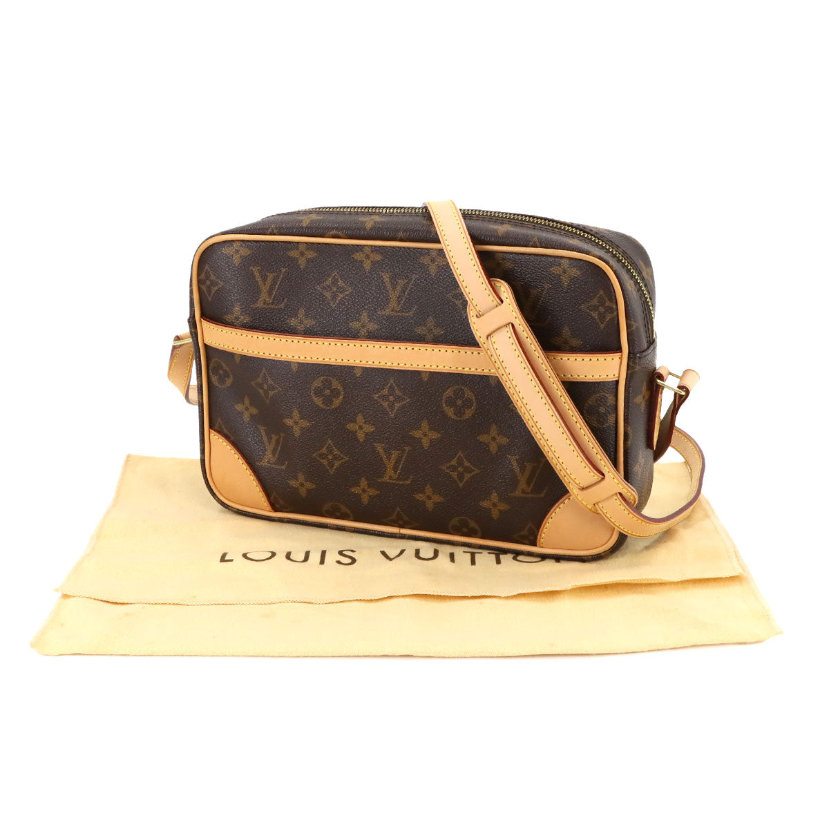 LOUIS VUITTON Monogram Trocadero Shoulder Bag Brown M51274 Purse