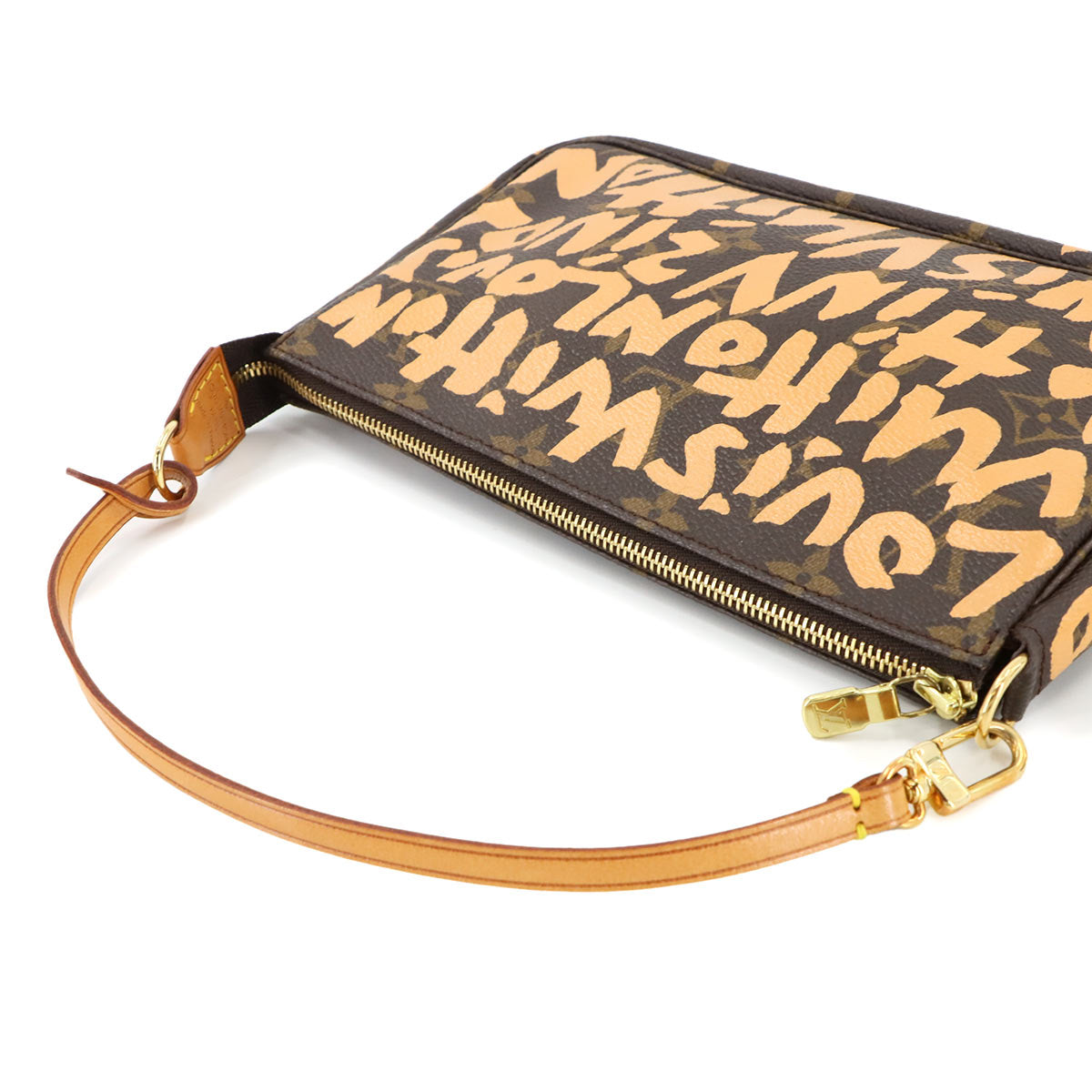 Monogram Graffiti Pochette Accessoires Pouch Peach M92193