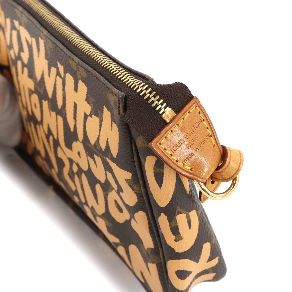 Monogram Graffiti Pochette Accessoires Pouch Peach M92193