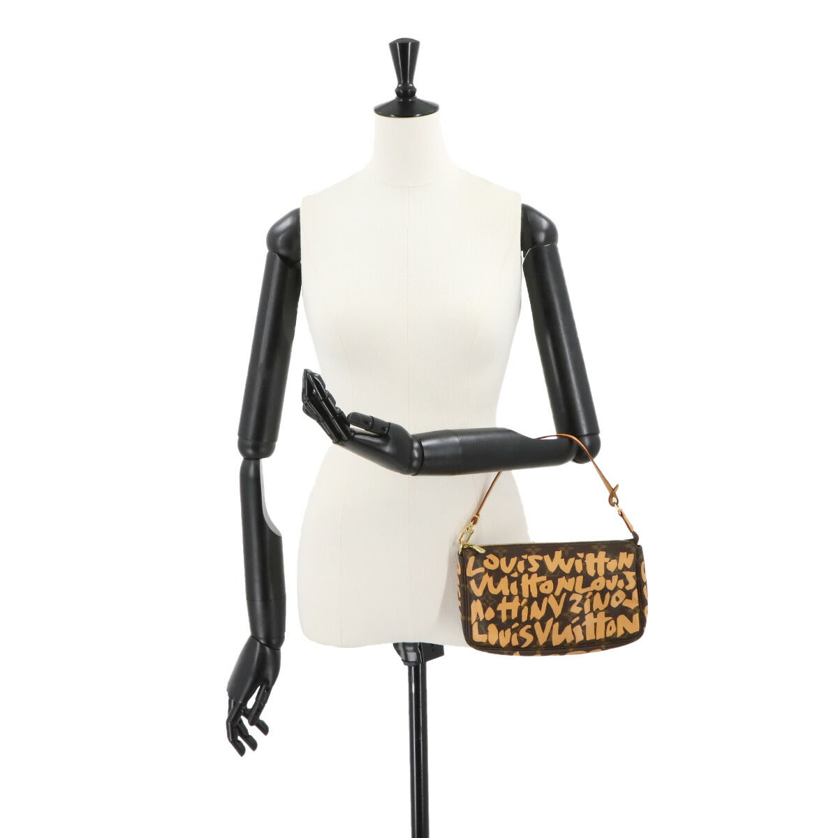 Monogram Graffiti Pochette Accessoires Pouch Peach M92193