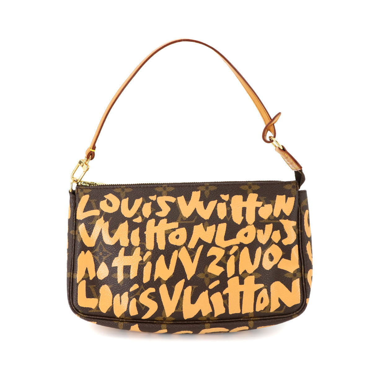 Monogram Graffiti Pochette Accessoires Pouch Peach M92193