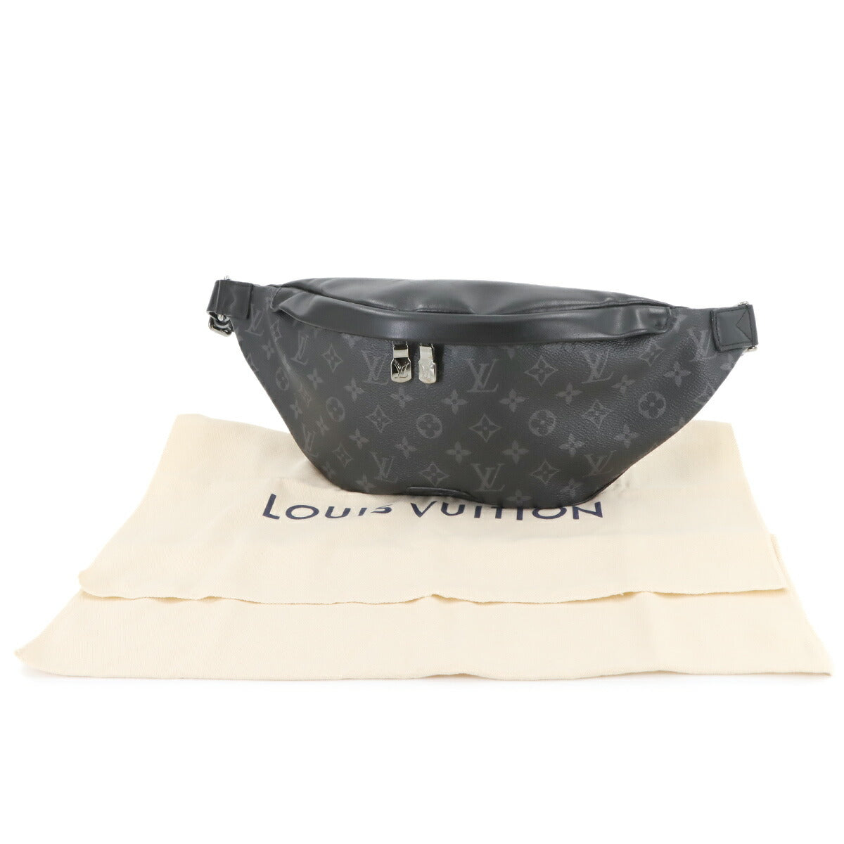 LOUIS VUITTON Monogram Eclipse Discovery Bumbag Crossbody bag M44336