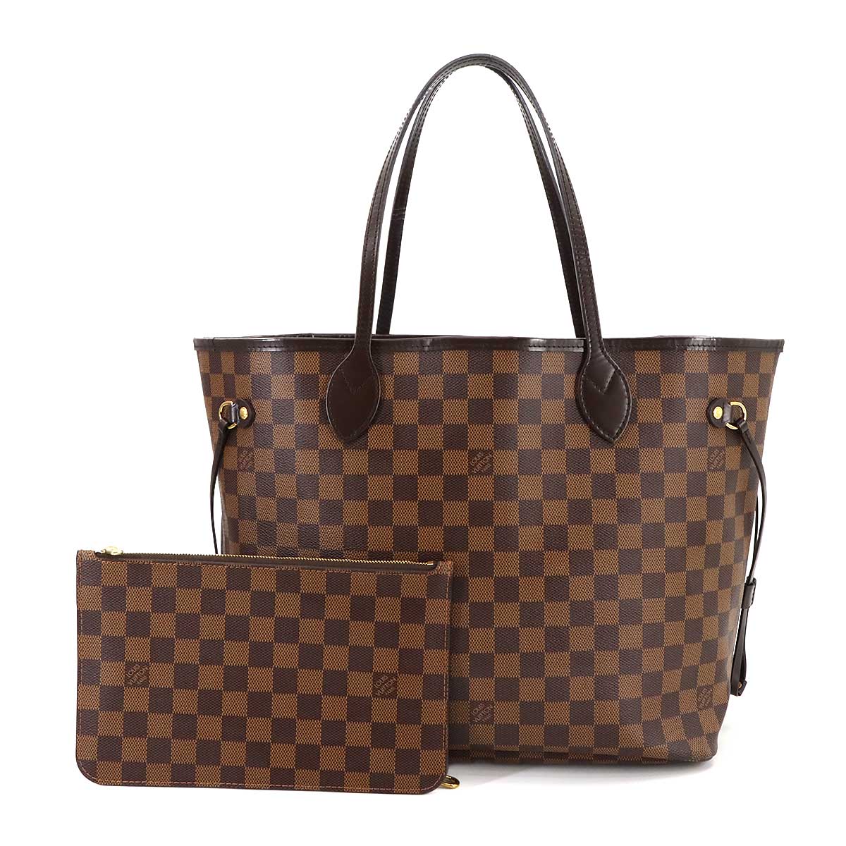 LOUIS VUITTON Damier Neverfull MM Tote Bag Ebene Cerise N41358 Purse