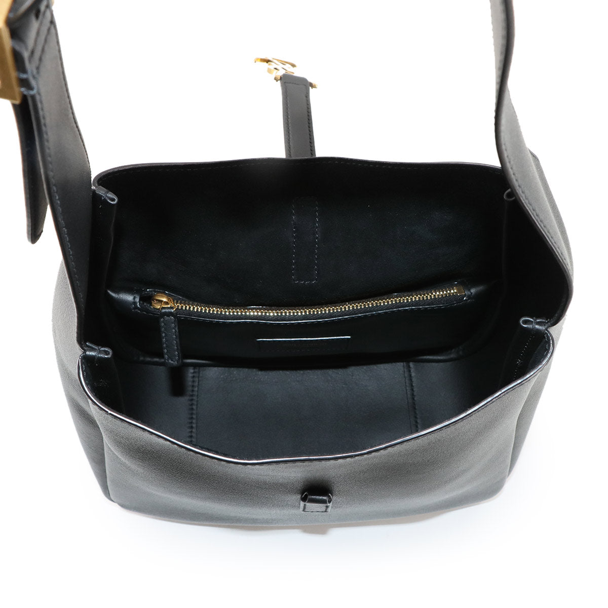 LE 5 A 7 Small Shoulder Bag Leather Black 713938