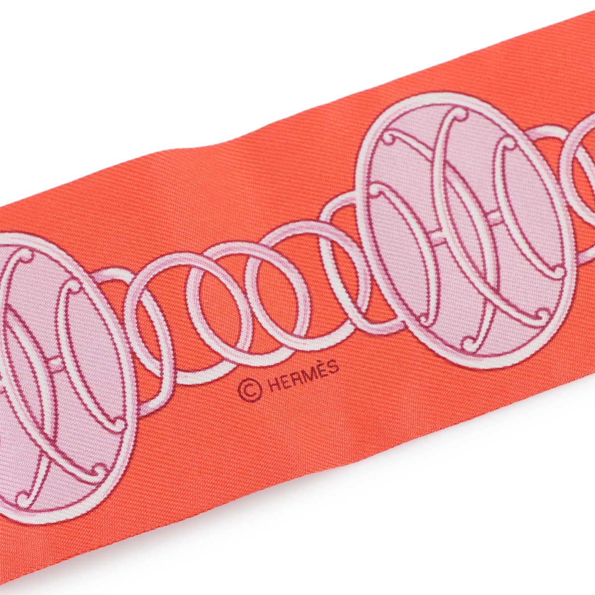 Twilly Scarf Silk Pink Lift Profile